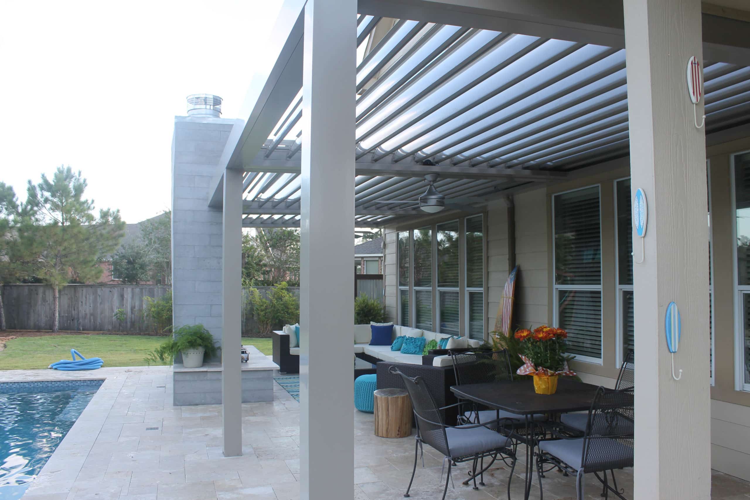 1 Louvered Roof Best Patio Covers in Conroe TX